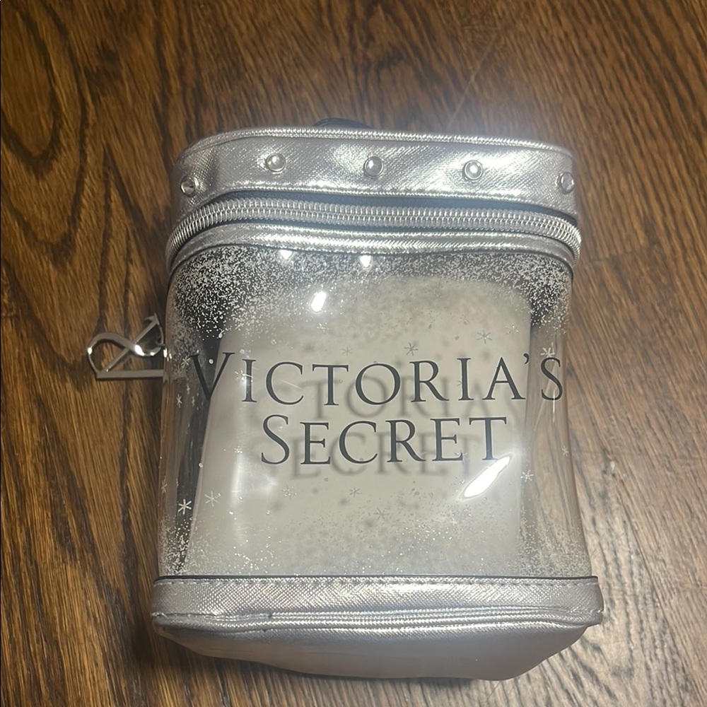 Victoria's Secret Shimmering Silver Pouch